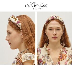 Devotion Twins Floral Knot Headband